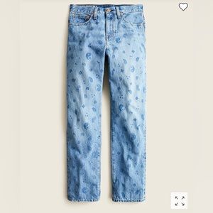 J. Crew Slouchy boyfriend jean in bandana paisley. Sz 29